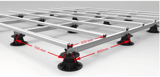 Dobra cena. Wykonane na zamówienie WPC Co Extrusion Decking Aluminium Alloy WPC Wooden Decking Base w Internecie