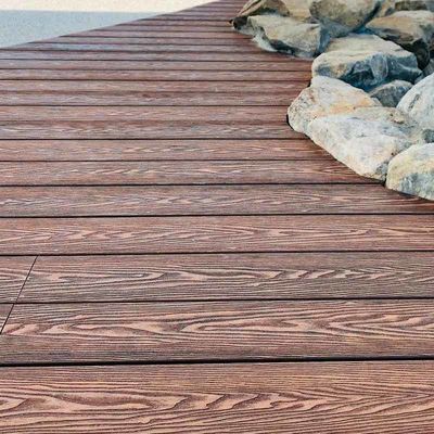 Dobra cena. Teksturowane 3D kompozytowe podłogi Embossing Wood Plastic Composite Decking w Internecie
