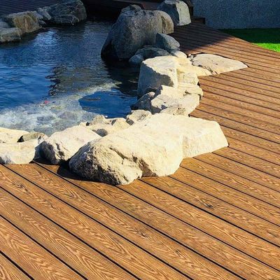 Dobra cena. Patio 3D Kompozytowy Decking Komercyjny WPC Profil Płaszczyzny Płaszczyzny w Internecie