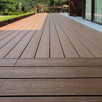 Dobra cena. Balkon 3D kompozytowy pokład Łatwe zainstalowanie zewnętrzny panel 3D WPC w Internecie