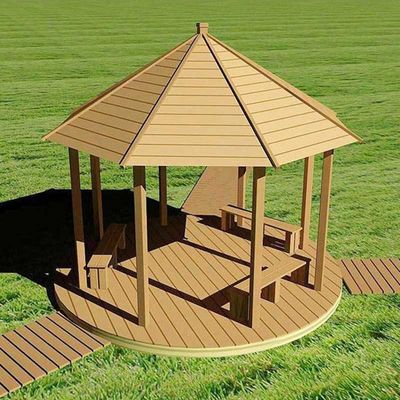 Dobra cena. Powierzchnia WPC Gazebo drewniany kompozyt plastikowy WPC Pawilon 10x10 stóp w Internecie