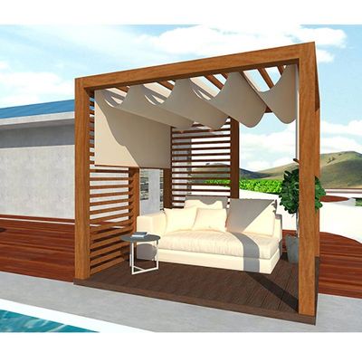 Dobra cena. Wykonane na zamówienie WPC Pergola Drzewo Plastic Composite Deck Pergola lekki w Internecie